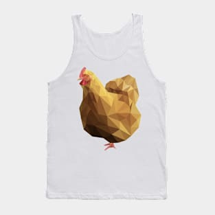 Low Poly Chicken Tank Top